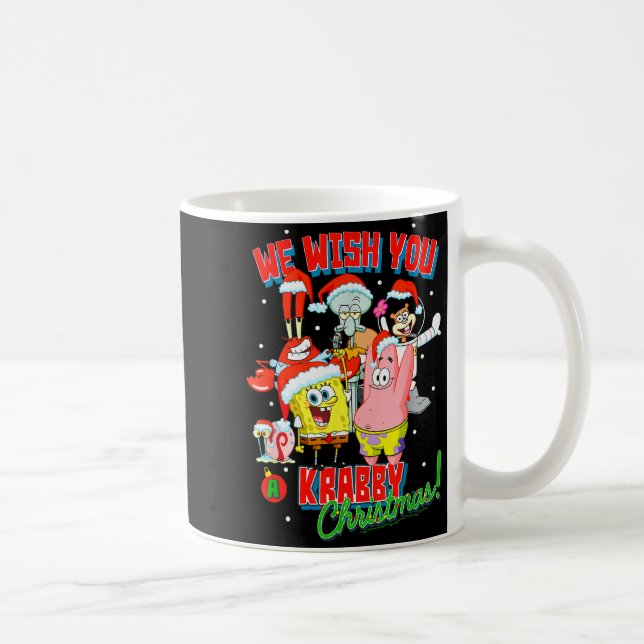 Squarepants Crabby Christmas  Kaffeetasse (Rechts)