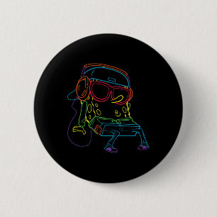 Squarepants Hip Hop Button