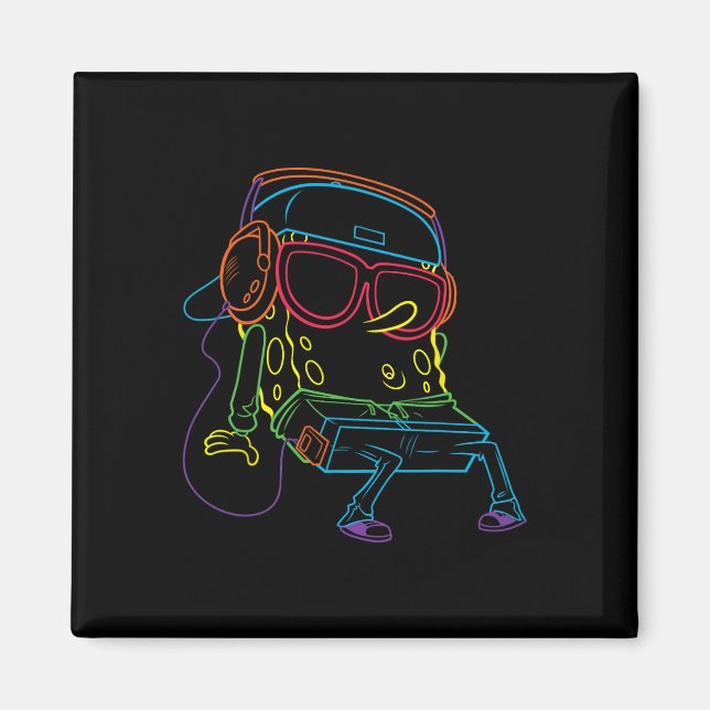 Squarepants Hip Hop Magnet (Vorne)