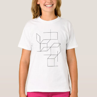 squares and lines composition T-Shirt