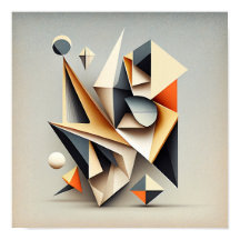 "Squares ’n stuff" - Abstraktes Digital Art Poster