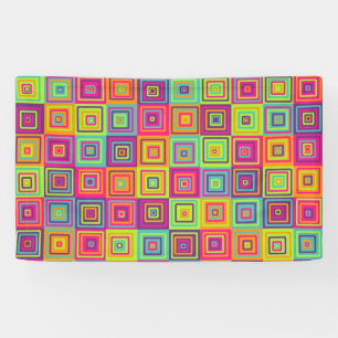 Squares Pattern Banner