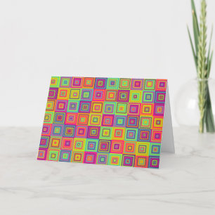 Squares Pattern Einladung