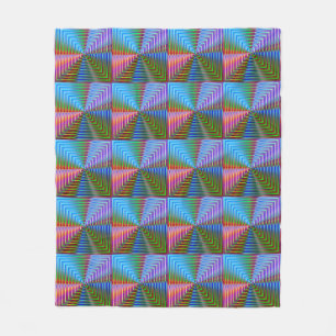 Squares Pattern Fleecedecke