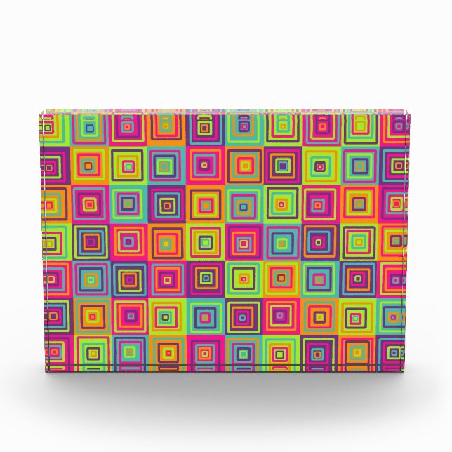 Squares Pattern Fotoblock (Vorderseite)