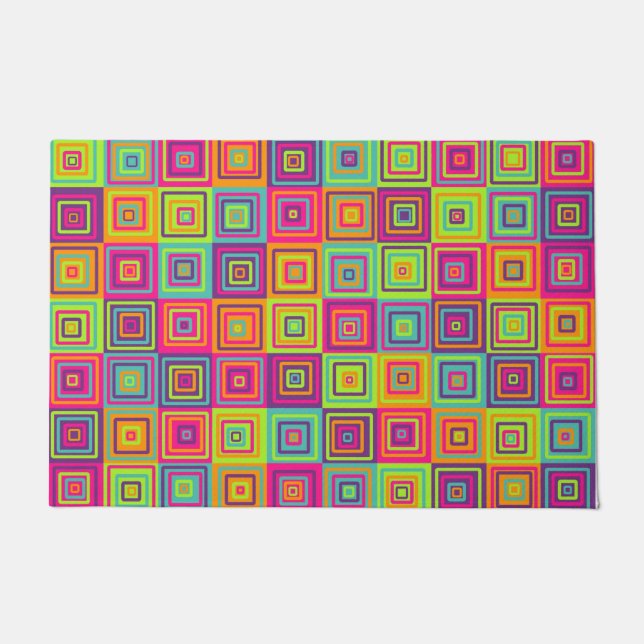 Squares Pattern Fußmatte (Vorderseite)