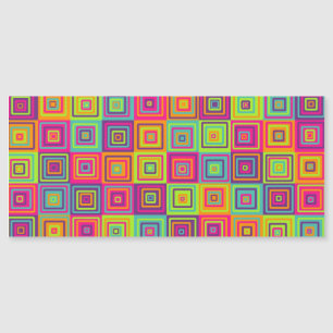 Squares Pattern Magnetkarte