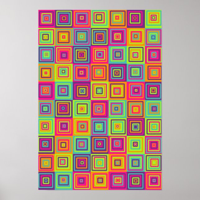Squares Pattern Poster (Vorne)