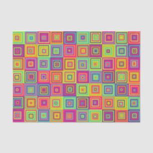 Squares Pattern Seidenpapier