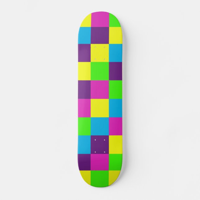 Squares Pattern Skateboard (Vorderseite)