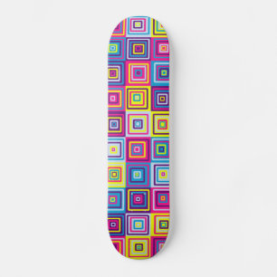 Squares Pattern Skateboard