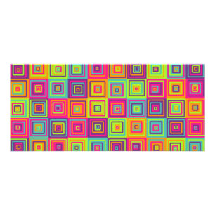 Squares Pattern Werbekarte