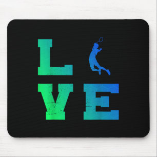 Squash Badminton Spieler Herren Shuttle Badminton  Mousepad