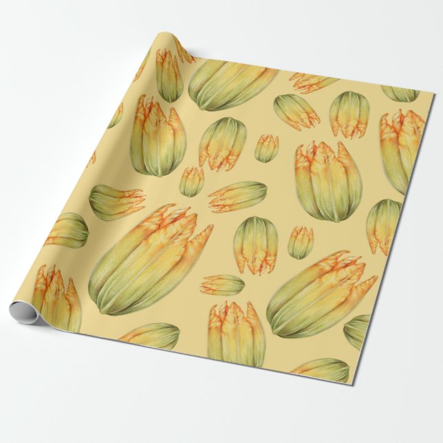 Squash Blossom Geschenkpapier (Ungerollt)