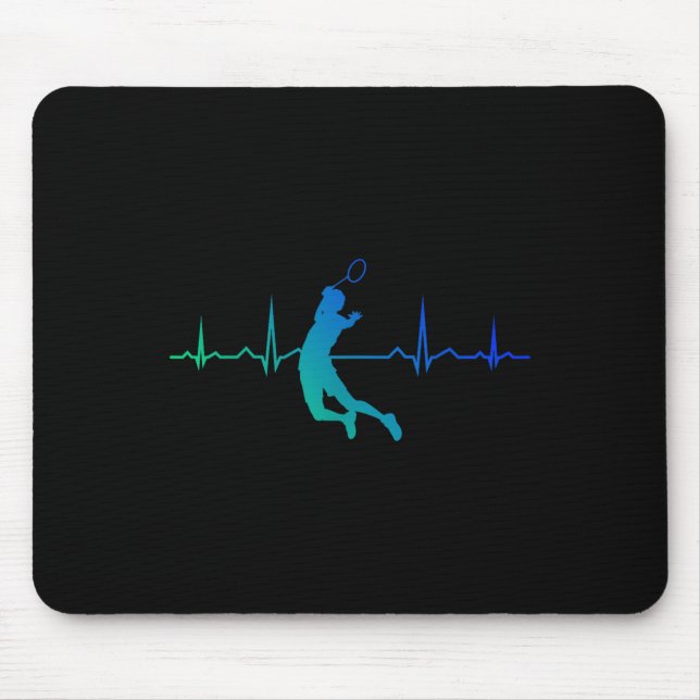 Squash Damen Herren Shuttle Badminton Spieler  Mousepad (Vorne)