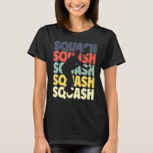Squash für coole Retro-Text-Silhouette T-Shirt