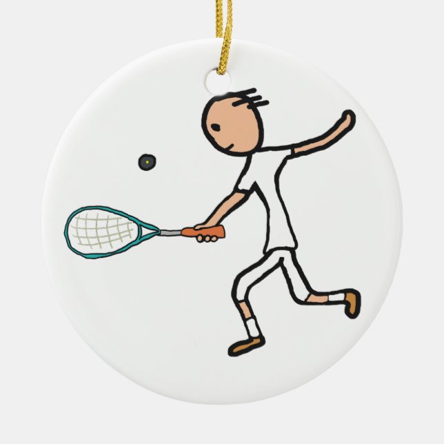 Squash Keramik Ornament (Vorne)