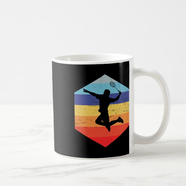 Squash Men Badminton Player Kaffeetasse (Rechts)