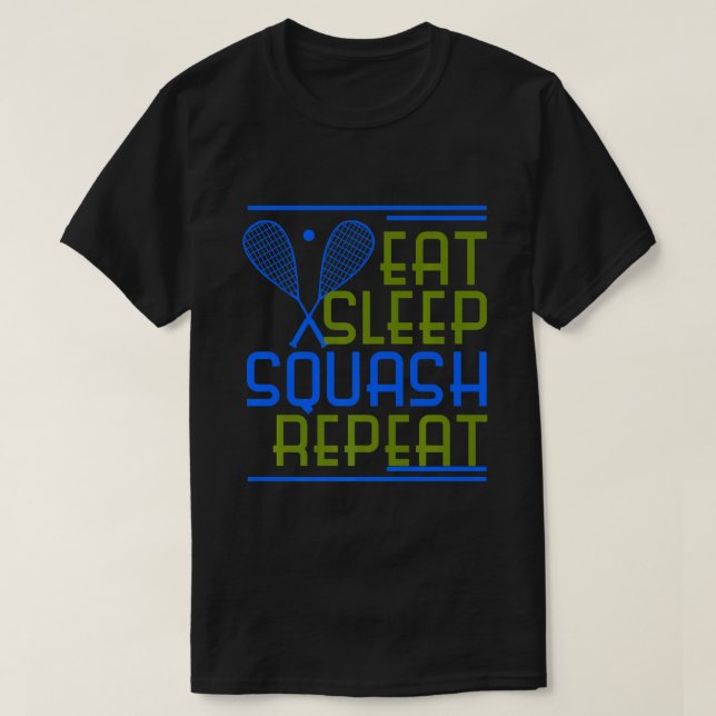 Squash Player Coach Funny Sports Enthusiasten Shir T-Shirt (Design vorne)