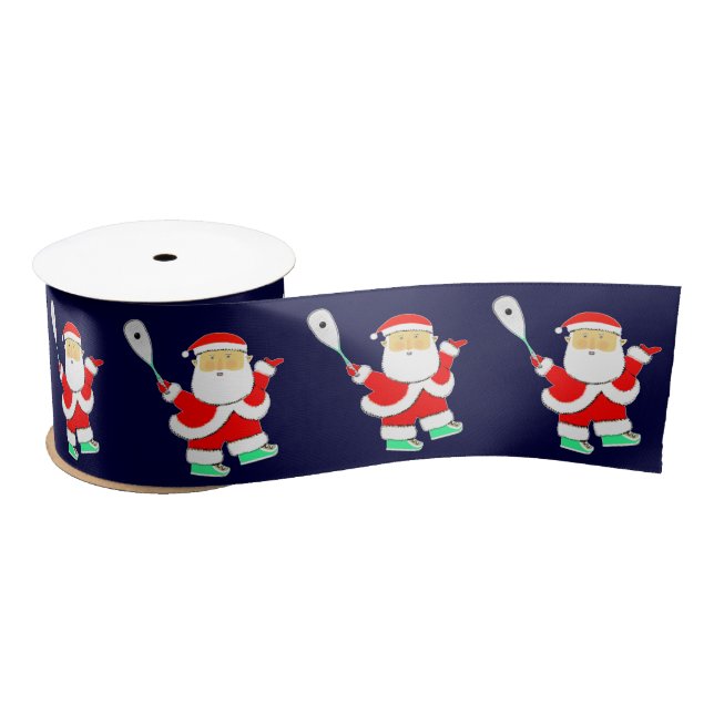 Squash Player Holiday Gift Satinband (Spule)
