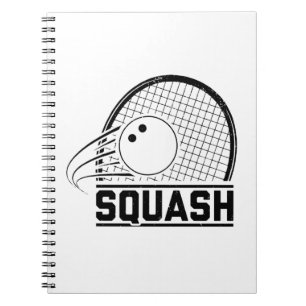 Squash-Player Sport Coach Squasher Geschenk Idee Notizblock