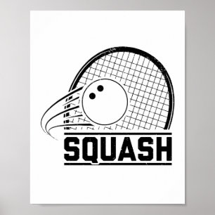 Squash-Player   Sport Coach Squasher Geschenk Idee Poster