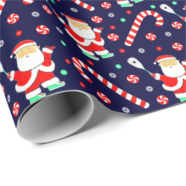 Squash Player Sports Gift Geschenkpapier (Rolleneckpunkt)