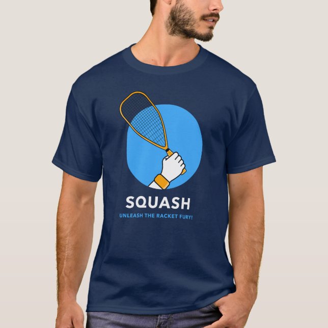 Squash-Player T-Shirt (Vorderseite)