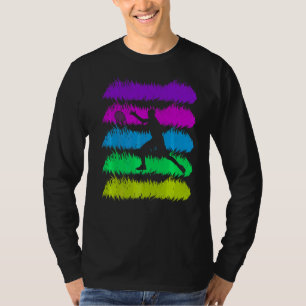 Squash spielerische Farben mit Schatten T-Shirt