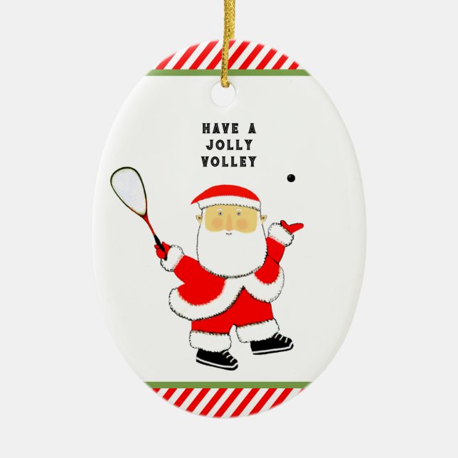 Squash Sport Collectible Keramik Ornament (Vorne)