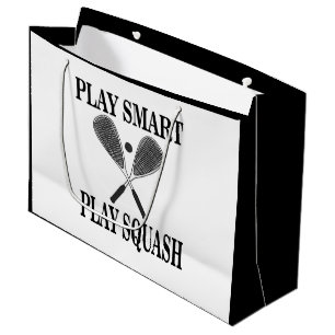 Squash Sport Player Geburtstag Große Geschenktüte