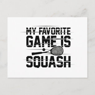 Squash Sport   Squash Player Squasher Geschenkidee Postkarte