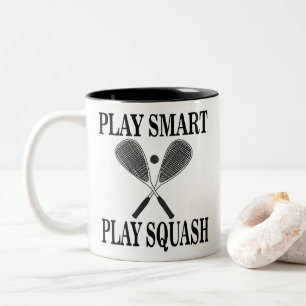 Squash-Sportler Zweifarbige Tasse