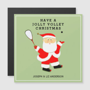 Squash Sports Holiday Cards Magnetkarte