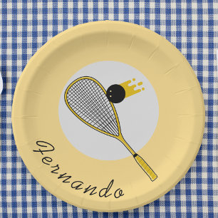 Squash Theme Player oder Coach Geburtstagsparty Pappteller
