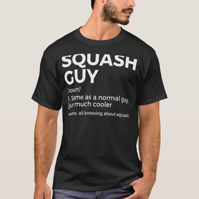 Squash Typ Definition Squash Player T-Shirt (Vorderseite)