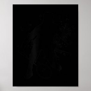 Squash Womens Badminton Player für Männer Poster