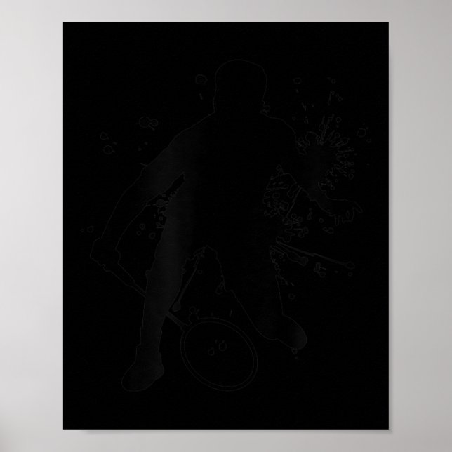 Squash Womens Badminton Player für Männer Poster (Vorne)