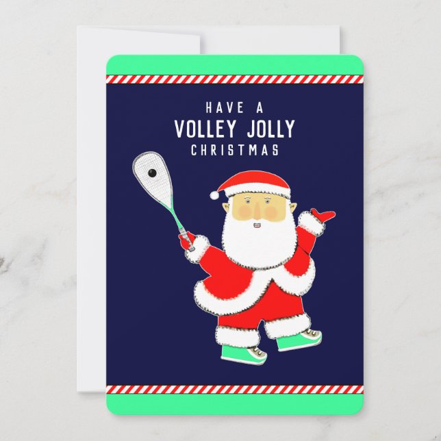 Squashspieler Weihnachten (Vorderseite)