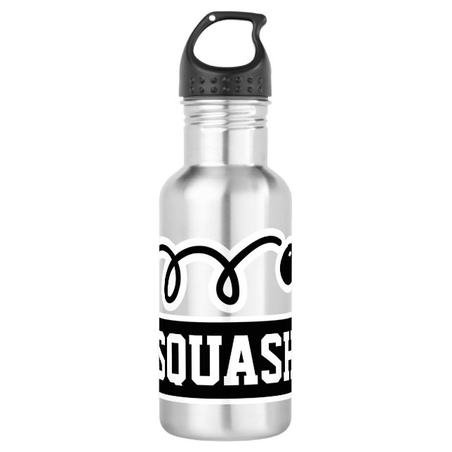 Squashsportarten für Personalisierte individuelle  Edelstahlflasche (Vorderseite)