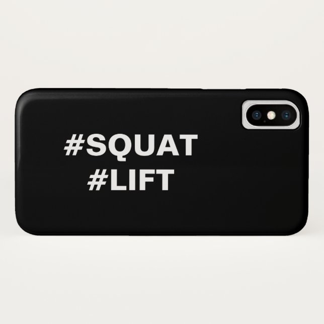 #SQUAT #LIFT iPhone Case (Rückseite (Horizontal))