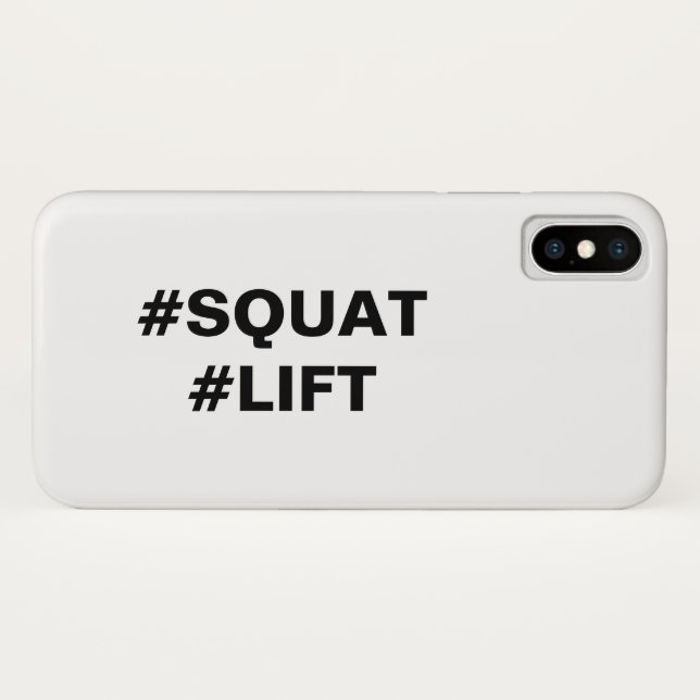 #SQUAT #LIFT iPhone Case (Rückseite (Horizontal))