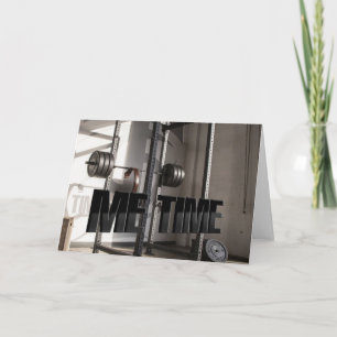 Squat Rack Workout Motivation - Me Time - Gym Karte