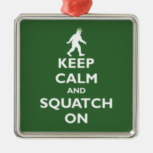 Squatch an silbernes ornament
