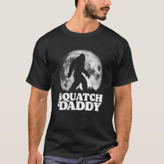 Squatch Daddy Funny Bigfoot bei Night Moon Graphic T-Shirt