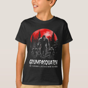 Squatch Funny Bigfoot Vater Sasquatch Yeti Fathers T-Shirt