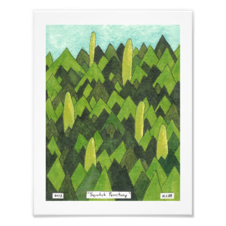 Squatch-Gebiet Fotodruck