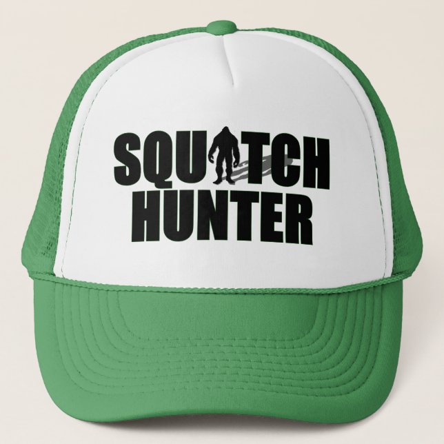 Squatch Jäger Truckerkappe (Vorderseite)