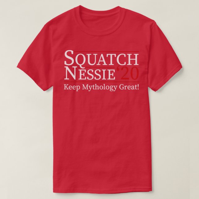 Squatch Nessie 20 Funny 2020 Wahl T-Shirt (Design vorne)