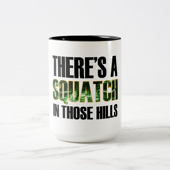 Squatch Schale Zweifarbige Tasse (Mittel)